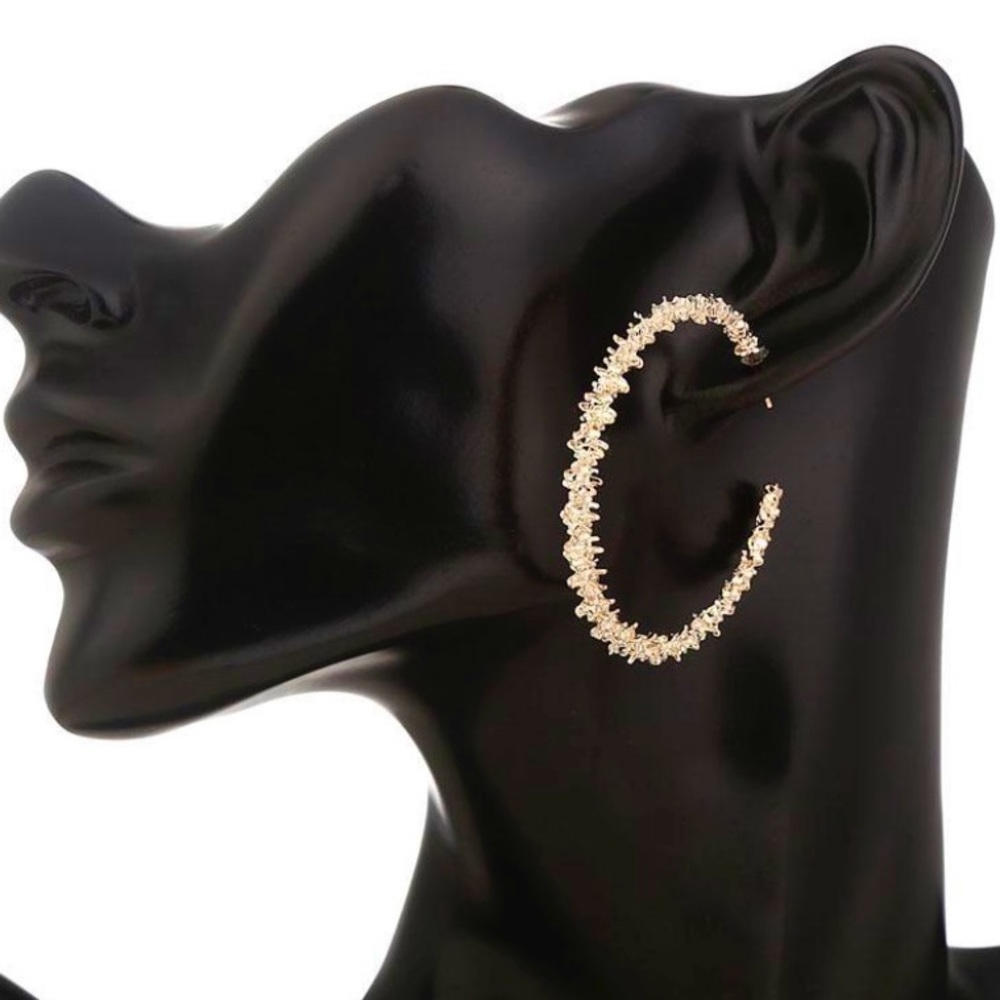 Geometric Gold Hoop Earrings
